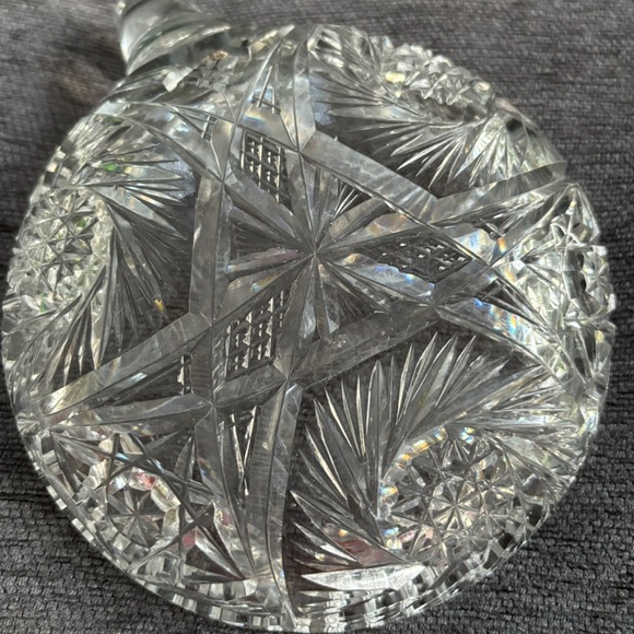 Beautiful antique cut glass bowl - Picture 3 of 5